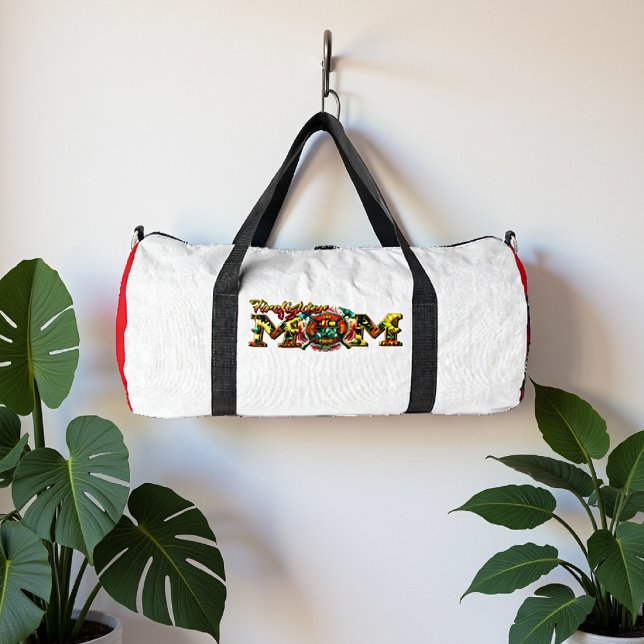 Firefighter Mum Sunflowers Heartfelt Tribute Duffle Bag (Creator Uploaded)