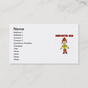 Firefighter Mum T-shirts and Gifts Calling Card
