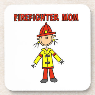 Firefighter Mum T-shirts and Gifts Coaster