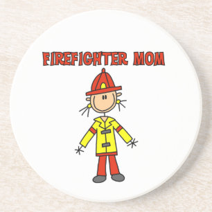 Firefighter Mum T-shirts and Gifts Coaster