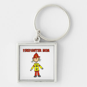 Firefighter Mum T-shirts and Gifts Key Ring