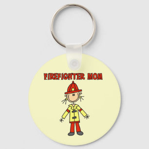 Firefighter Mum T-shirts and Gifts Key Ring