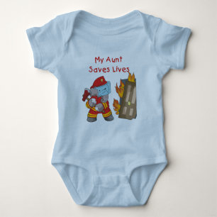 Firefighter My Aunt Saves Lives Tshirts and Gifts