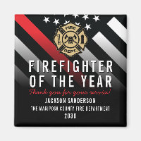Firefighter of the Year Badge Logo Employee