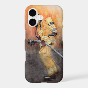Firefighter Original Painting Phone Case iPhone