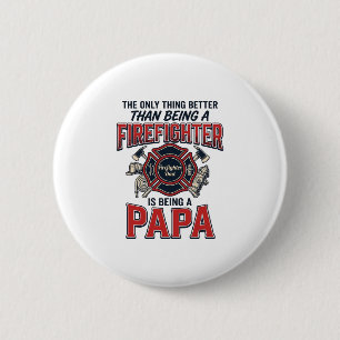 Firefighter Papa Vintage Engraving Shirt Design_1 6 Cm Round Badge