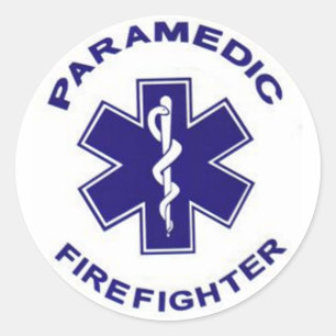 Firefighter Paramedic Classic Round Sticker