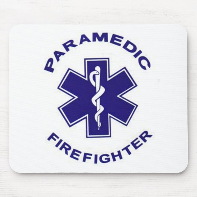 Firefighter Paramedic Mouse Pad (Front)