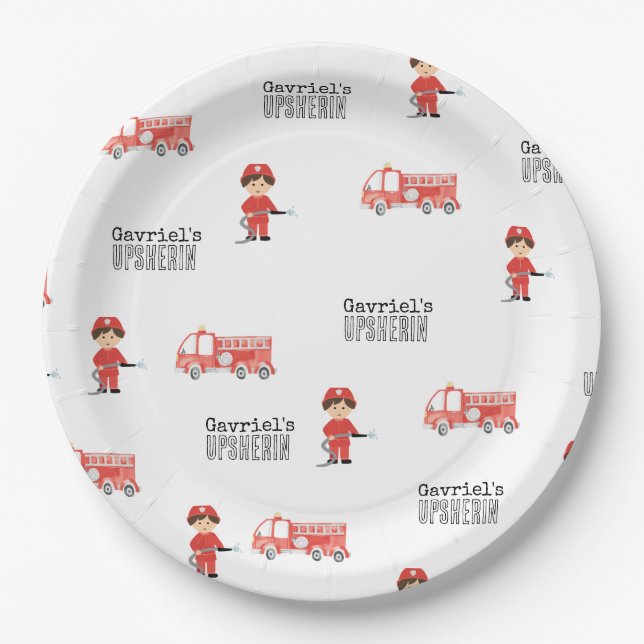 Firefighter Party Plates (Front)