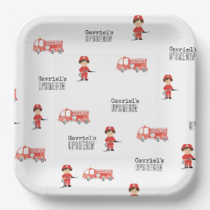Firefighter Party Plates