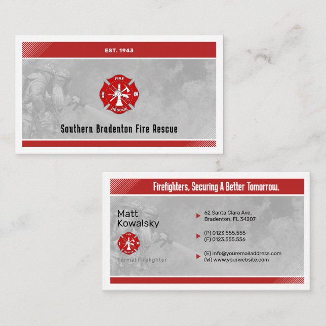 Firefighter | Perfect Business Card (Front/Back)