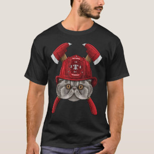 Firefighter Persian Fireman Boys Kids Fire Rescue T-Shirt