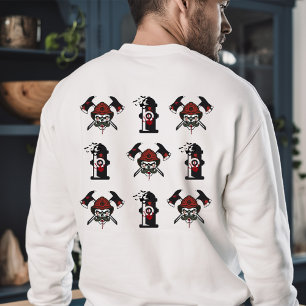 Firefighter Personalised Name Halloween Gift Sweatshirt