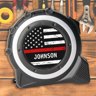 Firefighter Personalised Thin Red Line Flag 1