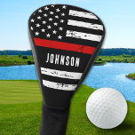 Firefighter Personalised USA Flag Thin Red Line Golf Head Cover<br><div class="desc">to be a firefighter or a supporter of the fire department? Look no further! Our collection of golf gifts combines the love for golf with the admiration for our brave firemen and women. One of our most popular items is the Thin Red Line Flag golf head covers, which showcase the...</div>
