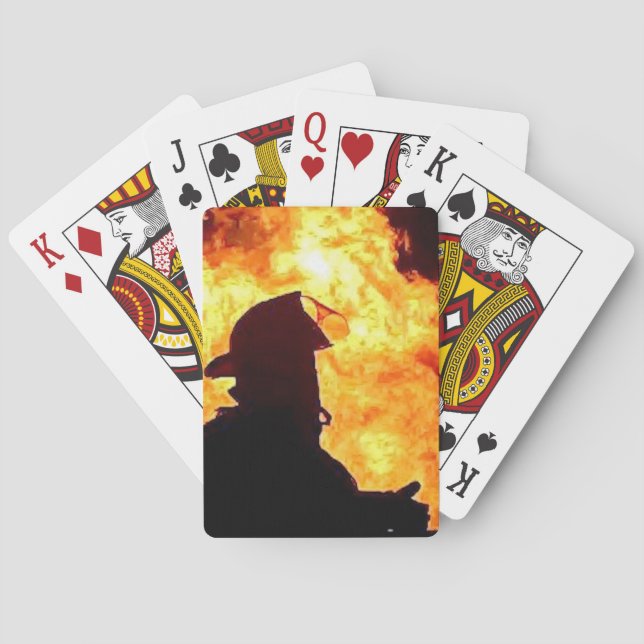 firefighter playing cards (Back)