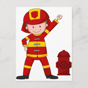 Firefighter Postcard