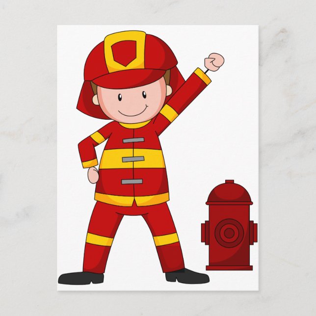 Firefighter Postcard (Front)