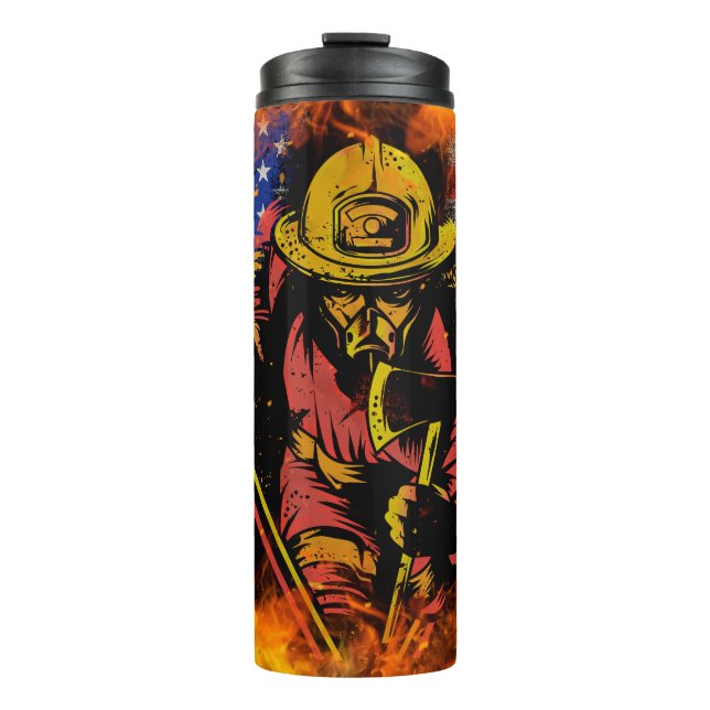 Firefighter Pride Thermal Tumbler (Front)