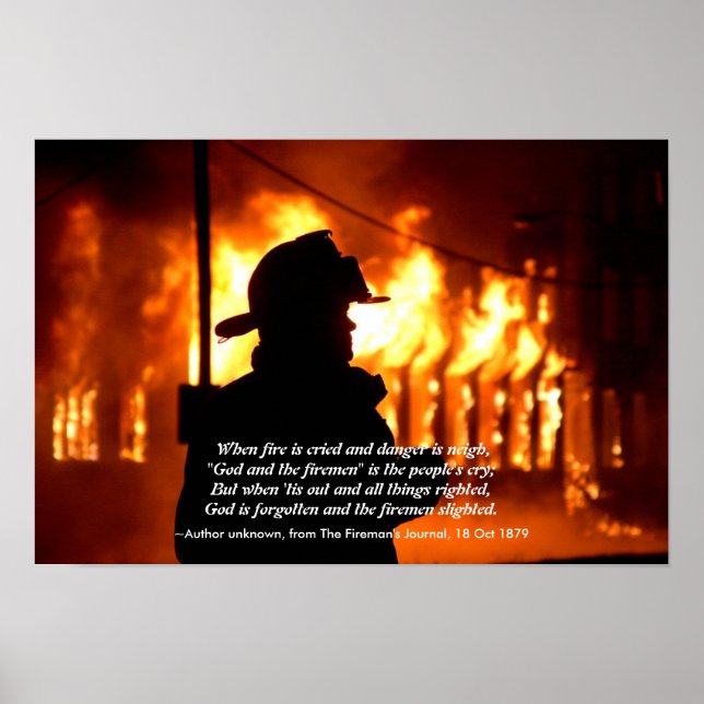 Firefighter Quote Poster (Front)