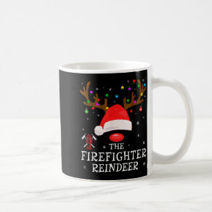 Firefighter Reindeer Family Matching Christmas Pjs Coffee Mug