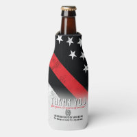 Firefighter Retirement Anniversary Red Line Flag