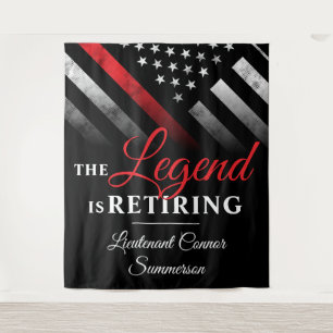 Firefighter Retirement Fire Department Fireman Tapestry