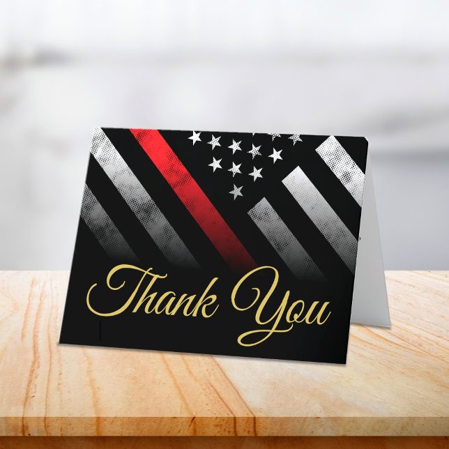 Firefighter Retirement Fire Department Fireman Thank You Card (Firefighter Retirement Fire Department Fireman Thank You Card)