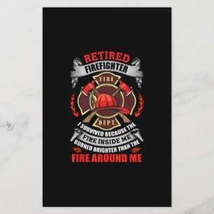 Firefighter Retirement Gifts For Men 2021 Quotes Stationery