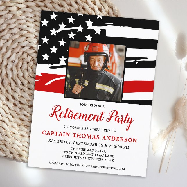 Firefighter Retirement Photo Fireman Retiring Postcard (Creator Uploaded)