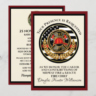 Firefighter Retirement / Recognition Invitation