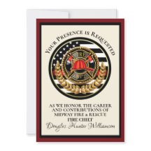 Firefighter Retirement / Recognition Invitation