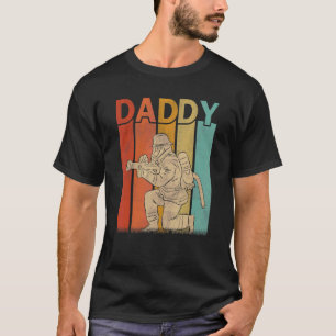 Firefighter Retro Style Vintage Daddy Graphic Fath T-Shirt