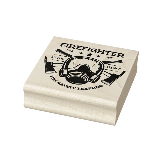 Firefighter Rubber Stamp (Stamp)
