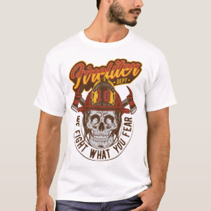 Firefighter skull 3 T-Shirt