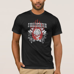 Firefighter Skull T-Shirt