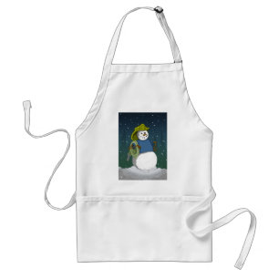 Firefighter Snowman Standard Apron