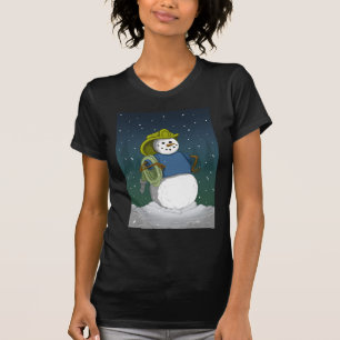 Firefighter Snowman T-Shirt