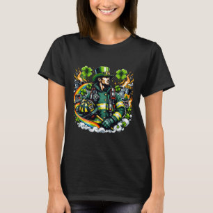 Firefighter St Patricks Day Men Fireman Fire Depar T-Shirt
