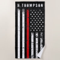Firefighter Styled American Flag Custom