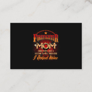 Firefighter Support - Fireman Proud Mum Business Card