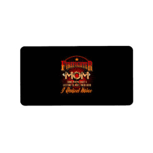 Firefighter Support - Fireman Proud Mum Label