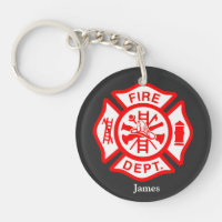 Firefighter Symbol Fireman Logo Custom Name