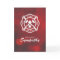 Firefighter Sympathy Emblem on Red Bokeh