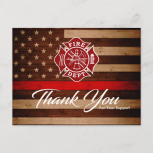 Firefighter Thank You Card