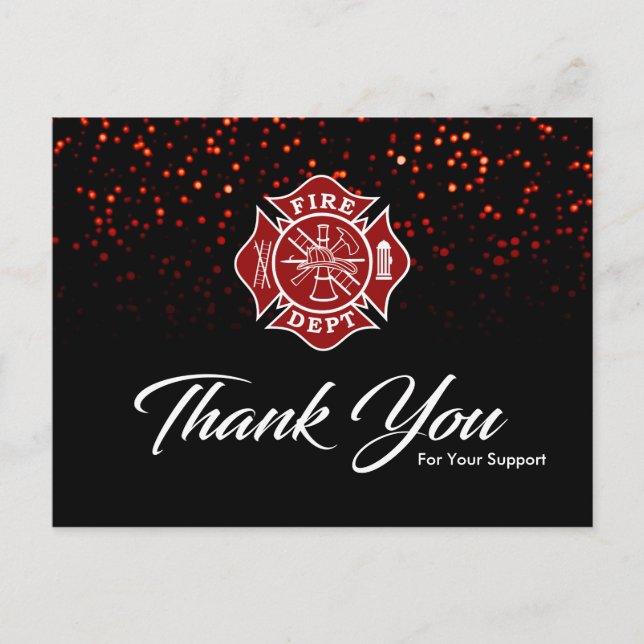 Firefighter Thank You Card (Front)