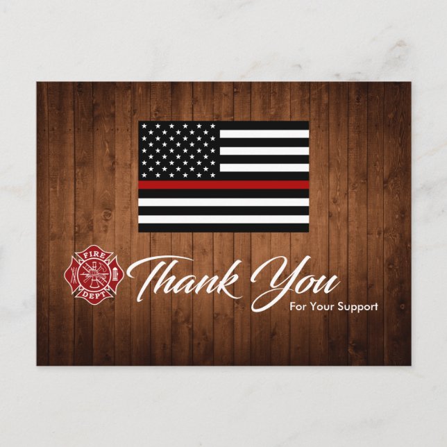 Firefighter Thank You Card (Front)