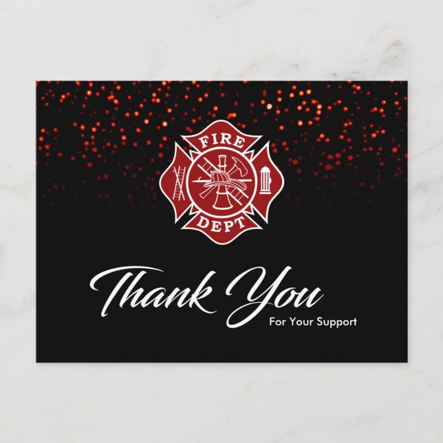 Firefighter Thank You Card (Front)