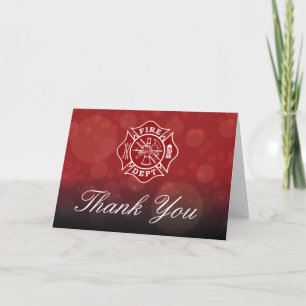 Firefighter Thank You Greeting Card