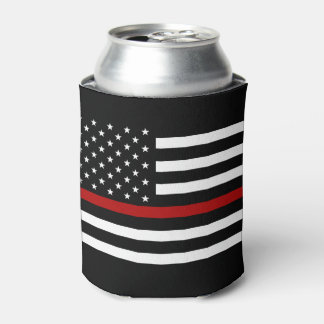 Firefighter Thin Red Line Bottle Cooler